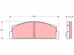 Klocek Hamulcowy Kpl. Gdb107