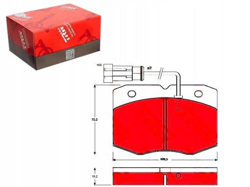 Klocek Hamulcowy Kpl. Gdb1356