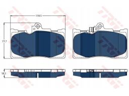 Klocek Hamulcowy Kpl. Gdb3398Bte