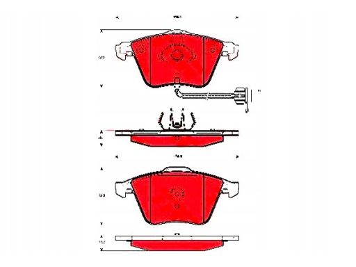 Klocek Hamulcowy Kpl. Gdb1689