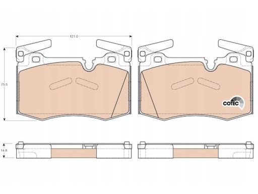 Klocek Hamulcowy Kpl. Gdb1948