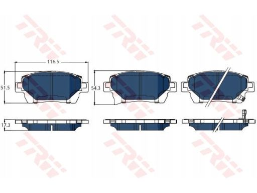 Klocek Hamulcowy Kpl. Gdb3317Bte