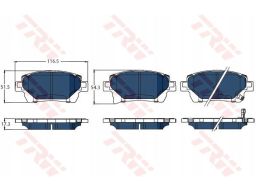 Klocek Hamulcowy Kpl. Gdb3317Bte