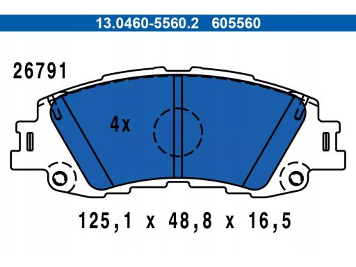 Klocek Hamulcowy Kpl. 13.0460-5560.2
