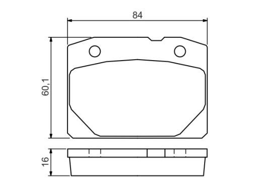 0 986 494 568 Klocek Hamulcowy Kpl. Bosch