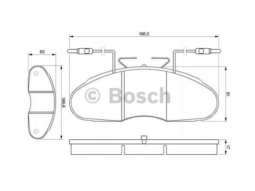 0 986 424 080 Klocek Hamulcowy Kpl. Bosch
