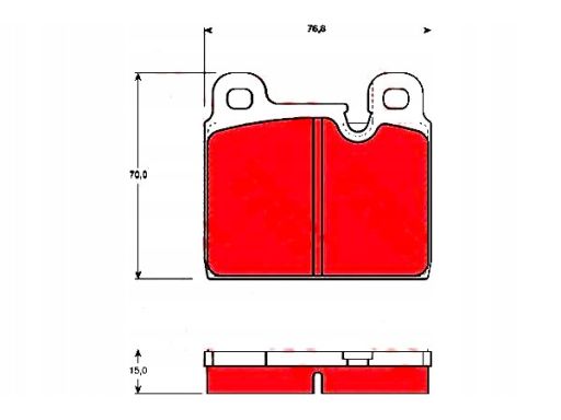 Gdb918 Klocek Hamulcowy Kpl. Trw