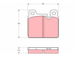 Gdb918 Klocek Hamulcowy Kpl. Trw