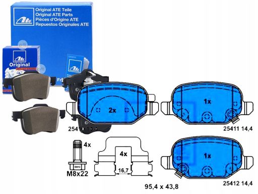13.0460-2783.2 Klocek Hamulcowy Kpl. Ate