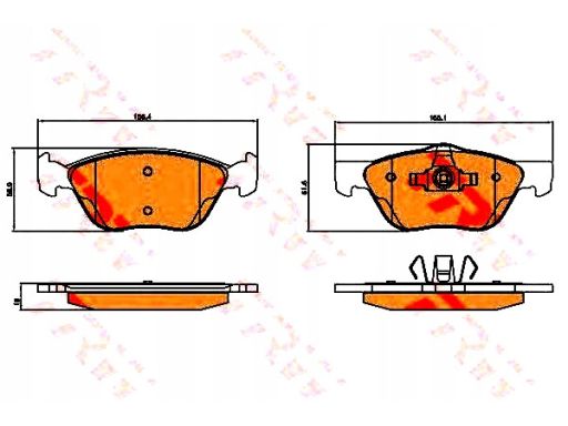 Gdb2067 Klocek Hamulcowy Kpl. Trw