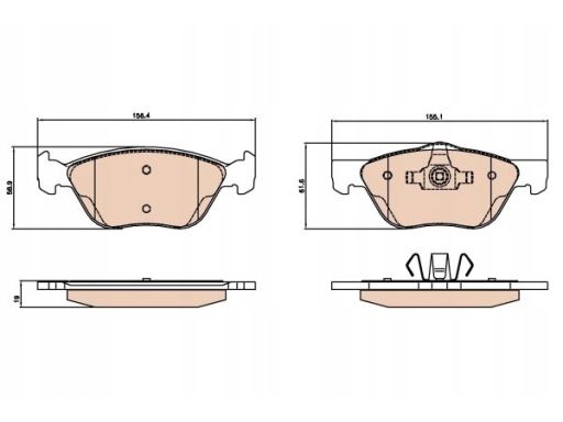 Gdb2067 Klocek Hamulcowy Kpl. Trw