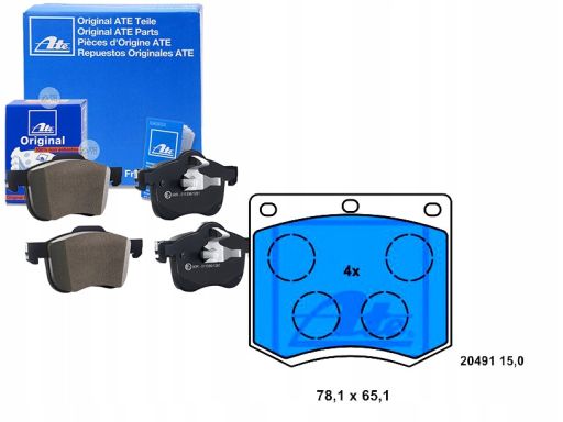 13.0460-7042.2 Klocek Hamulcowy Kpl. Ate