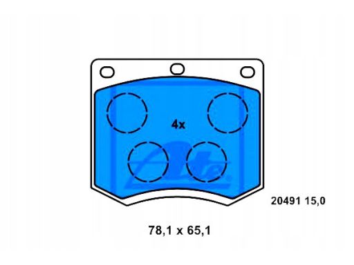13.0460-7042.2 Klocek Hamulcowy Kpl. Ate