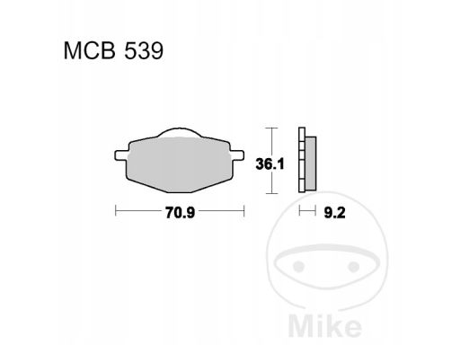 Mcb539Ec Klocek Hamulcowy Kpl. Trw