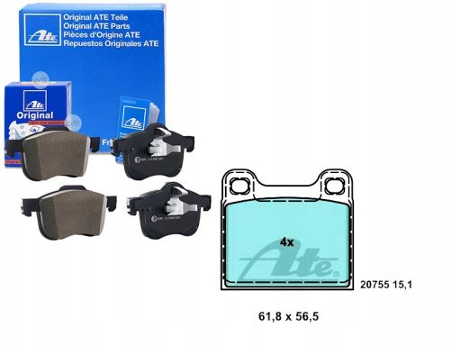 13.0470-4044.2 Klocek Hamulcowy Kpl. Ate