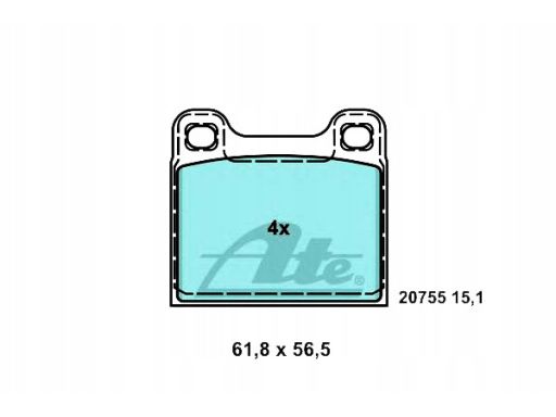 13.0470-4044.2 Klocek Hamulcowy Kpl. Ate