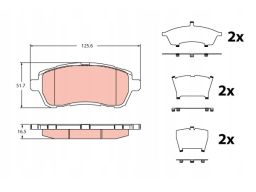 Gdb2404 Klocek Hamulcowy Kpl. Trw