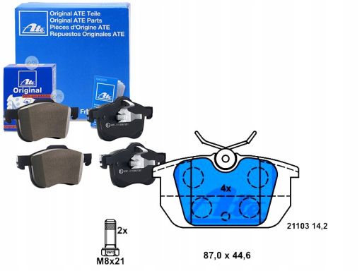 13.0460-2951.2 Klocek Hamulcowy Kpl. Ate