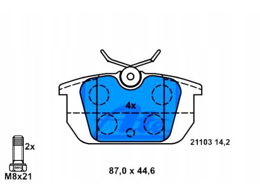 13.0460-2951.2 Klocek Hamulcowy Kpl. Ate