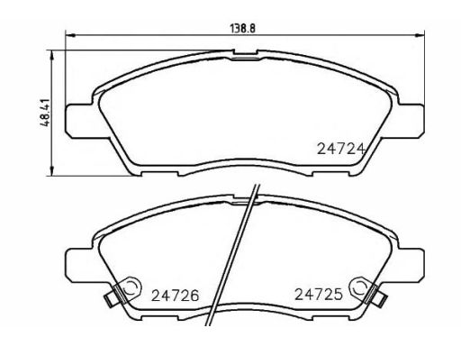 2472401 Klocek Hamulcowy Kpl. Textar
