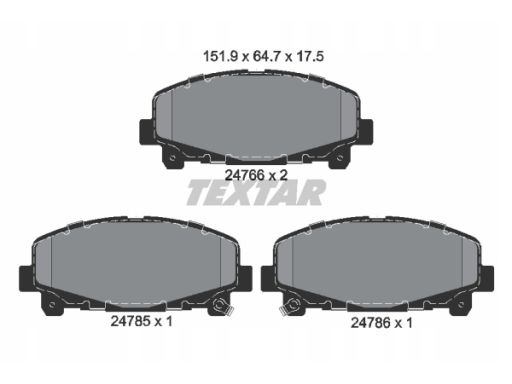 2476601 Klocek Hamulcowy Kpl. Textar