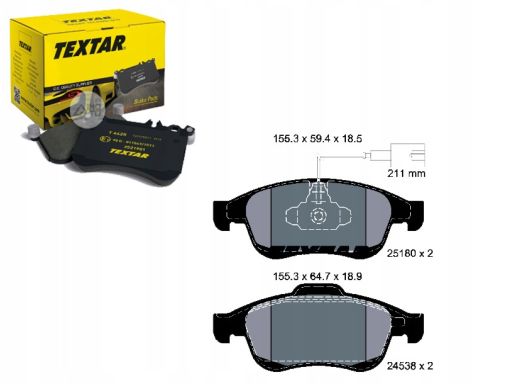 2518001 Klocek Hamulcowy Kpl. Textar