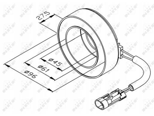 38470 Cewka, Sprzęgło Elektromagnetyczne (Sprę Nrf