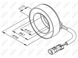 38470 Cewka, Sprzęgło Elektromagnetyczne (Sprę Nrf