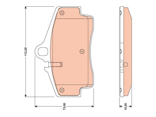Klocek Hamulcowy Kpl. Gdb1757