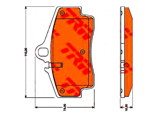 Klocek Hamulcowy Kpl. Gdb1757