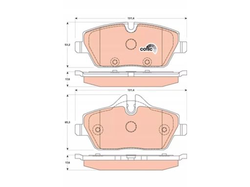 Klocek Hamulcowy Kpl. Gdb1870