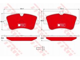 Klocek Hamulcowy Kpl. Gdb1413Dte