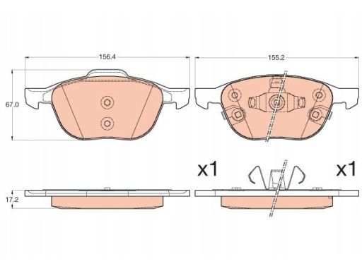 Klocek Hamulcowy Kpl. Gdb2059