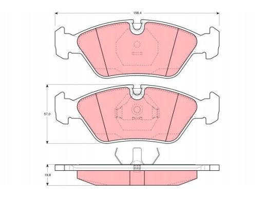 Klocek Hamulcowy Kpl. Gdb298