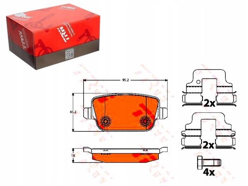 Klocek Hamulcowy Kpl. Gdb1732