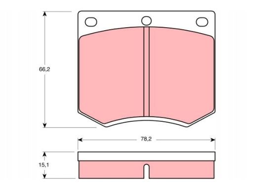 Klocek Hamulcowy Kpl. Gdb660