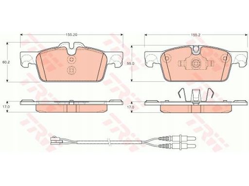 Klocek Hamulcowy Kpl. Gdb1929