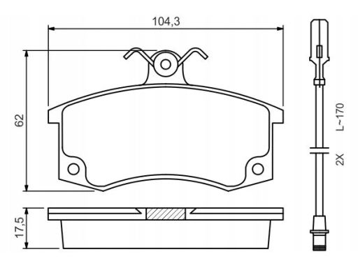 0 986 494 533 Klocek Hamulcowy Kpl. Bosch
