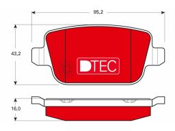 Gdb1732Dte Klocek Hamulcowy Kpl. Trw