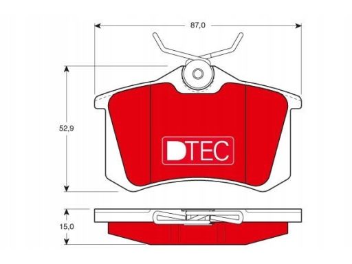 Gdb823Dte Klocek Hamulcowy Kpl. Trw