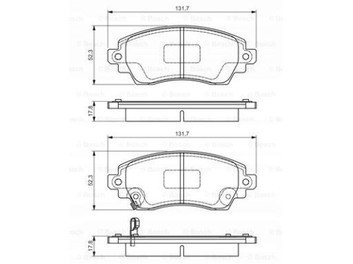 0 986 495 132 Klocek Hamulcowy Kpl. Bosch