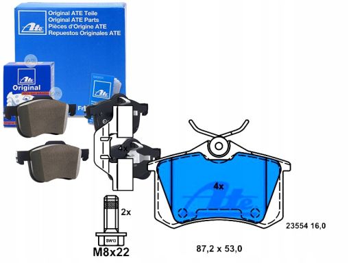 13.0460-2753.2 Klocek Hamulcowy Kpl. Ate