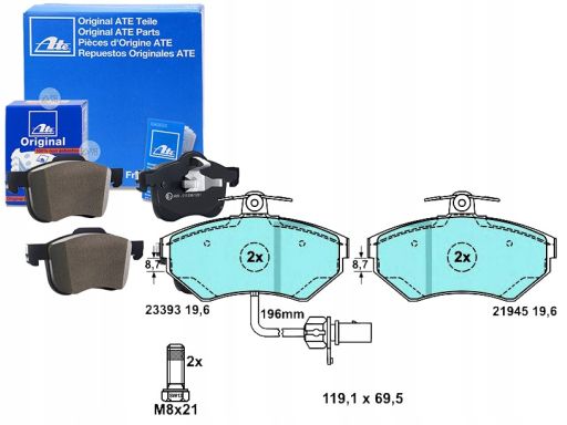 13.0470-2837.2 Klocek Hamulcowy Kpl. Ate