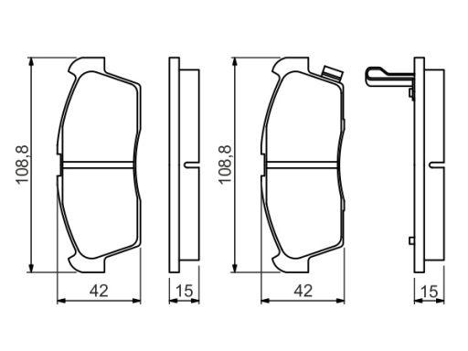0 986 494 700 Klocek Hamulcowy Kpl. Bosch
