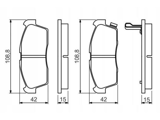 0 986 494 700 Klocek Hamulcowy Kpl. Bosch