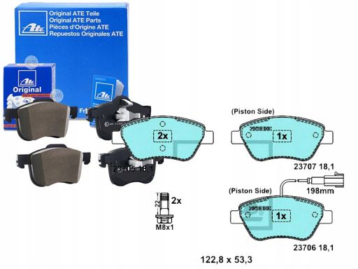 13.0470-3982.2 Klocek Hamulcowy Kpl. Ate