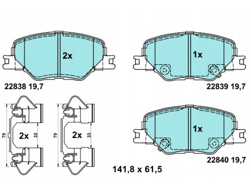 13.0470-5511.2 Klocek Hamulcowy Kpl. Ate