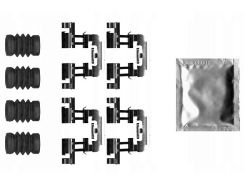 82542100 Zestaw Montażowy Klocków Hamulcowych Textar