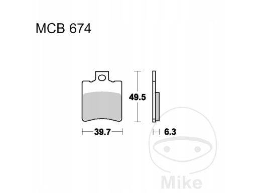 Mcb674Ec Klocki Hamulcowe Przód/Tył, Przeznaczenie: Droga/Offroad/Skut