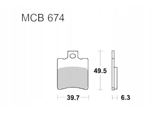 Mcb674Ec Klocki Hamulcowe Przód/Tył, Przeznaczenie: Droga/Offroad/Skut